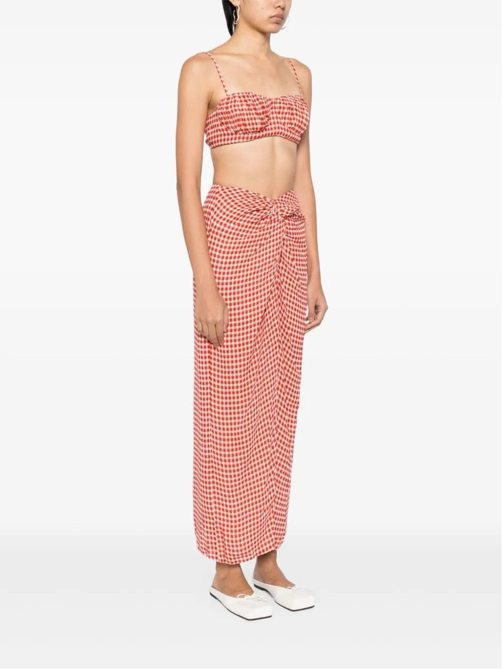 Reformation Alana Two-Piece Crop Top and Maxi Skirt Set